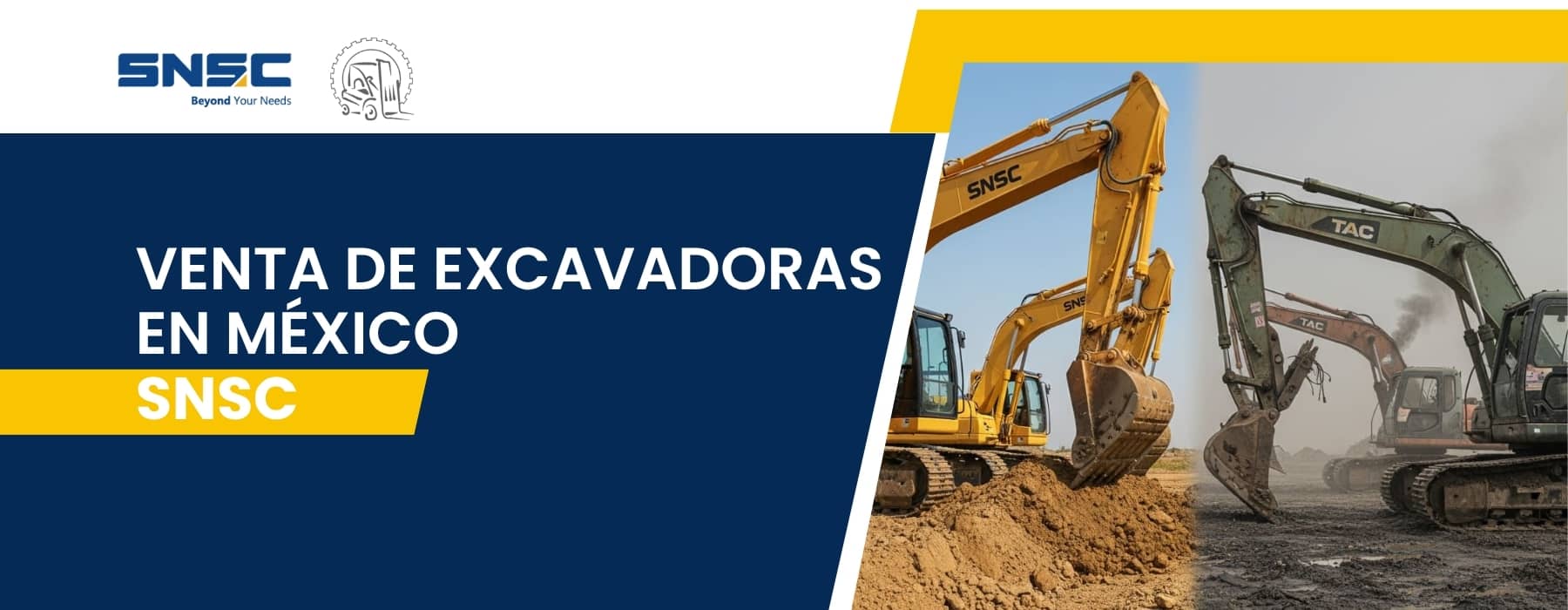 Venta de Excavadoras en México: La Ventaja de una Excavadora de Orugas Nueva y Certificada SNSC