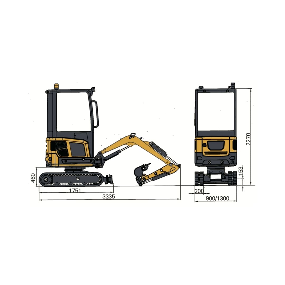 Mini Excavadora SNSC JH8015 - Image 3