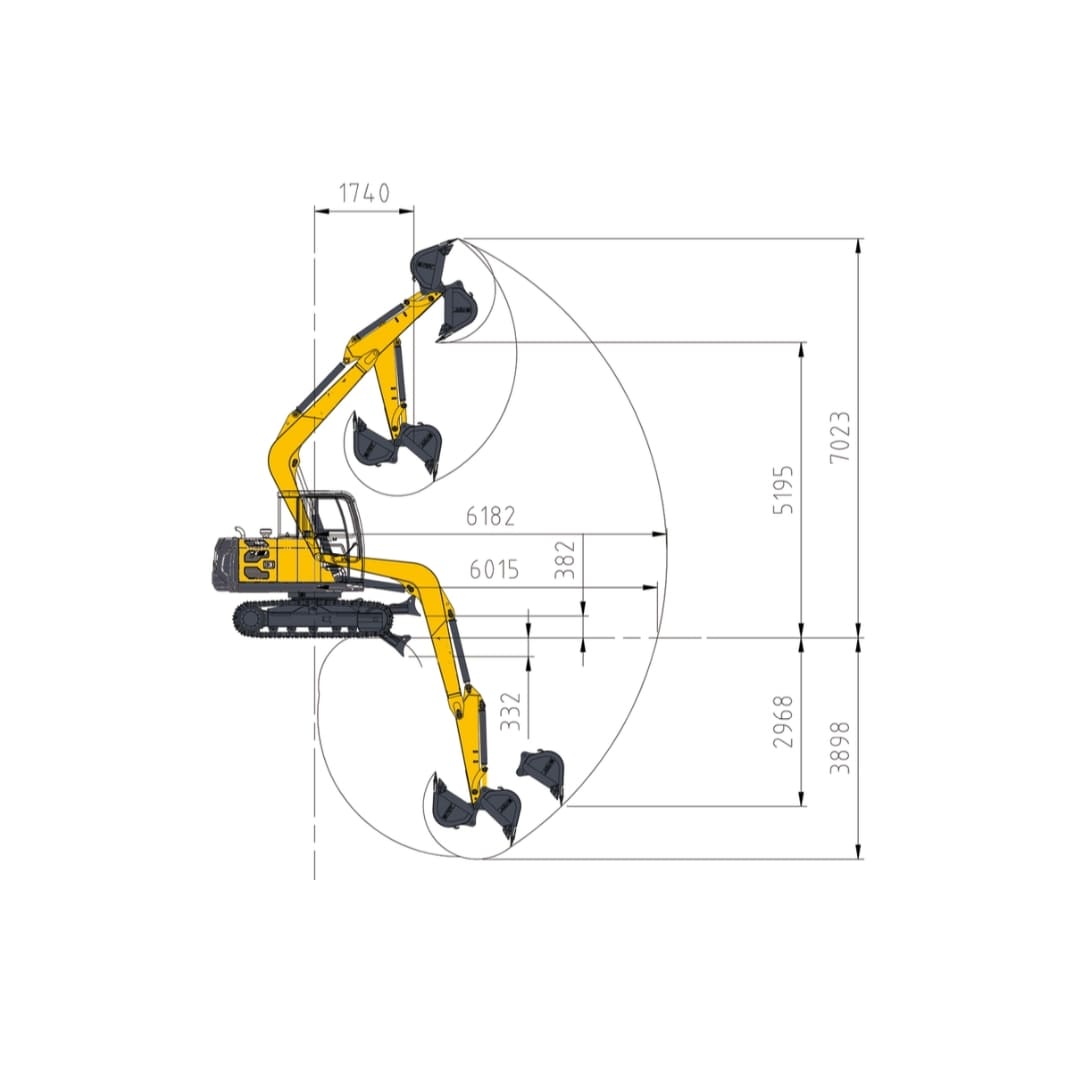 Excavadora SNSC JH8075 - Image 2